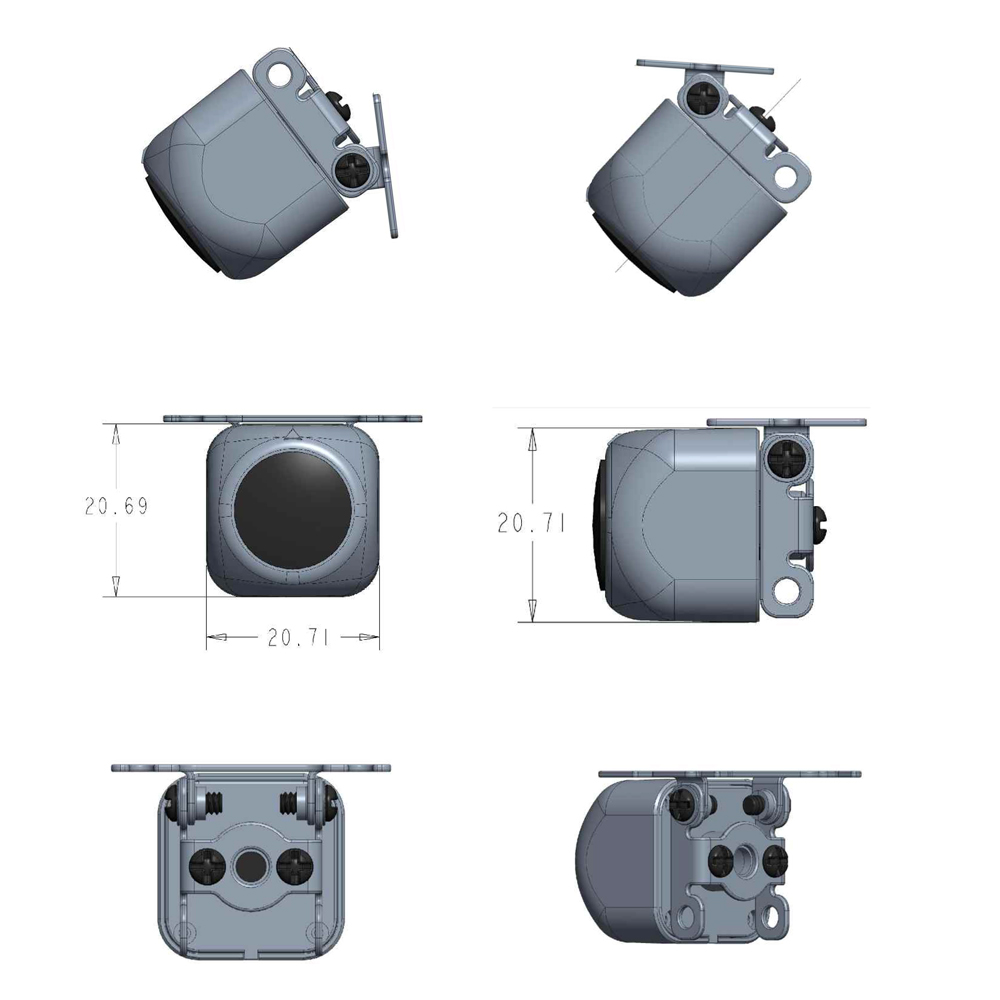 Ampire Ktx Mini Farb R Ckfahrkamera Aufbau Mit Frontkamera