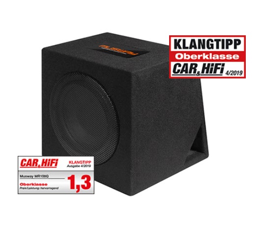 MUSWAY MR 108Q Single Bassreflex Gehäusesub 20 CM 8 SUBWOOFER 400 Watt