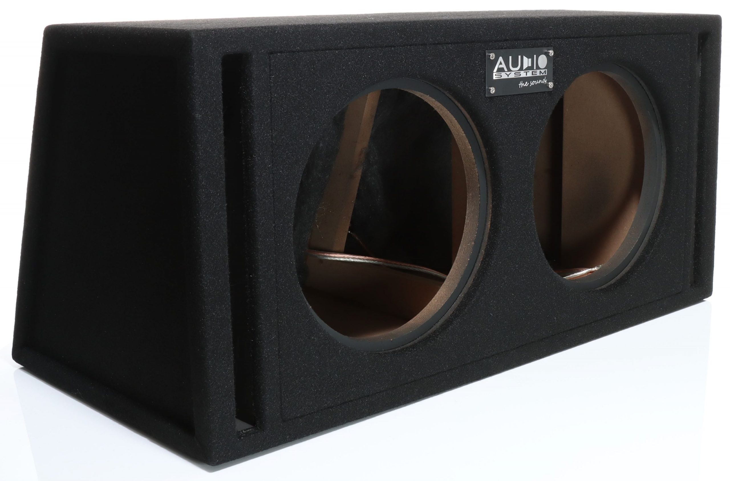 Audio System BR 10-2 EVO Subwoofer Doppel Leergehäuse für 2 x 25 cm (10") Bass / Woofer - Bassreflex Gehäuse mit 60 Liter   