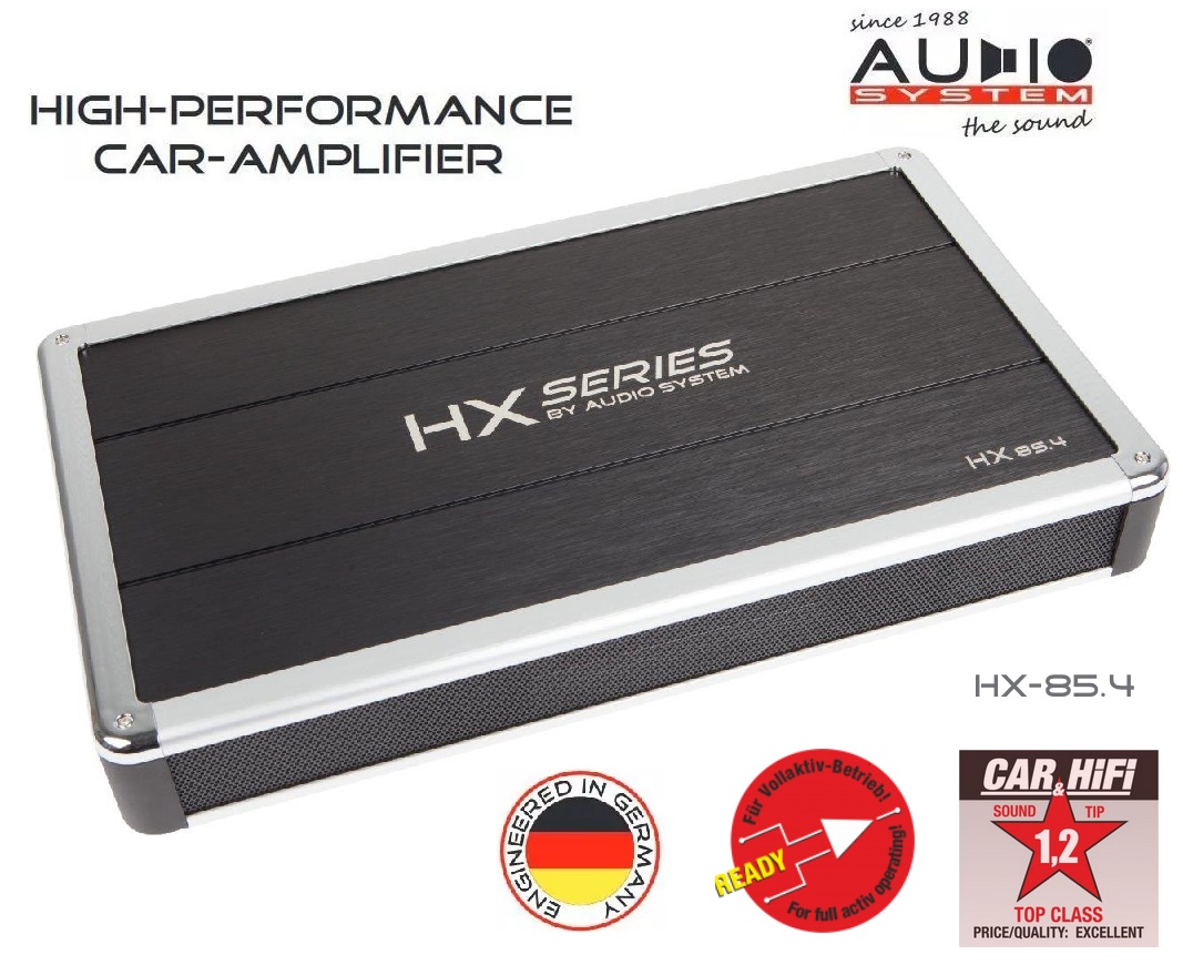 Audio System HX 85.4 4-Kanal HIGH END Hochleistungs Verstärker Burr-Brown Vorverstärker, HX-SERIES HX85.4