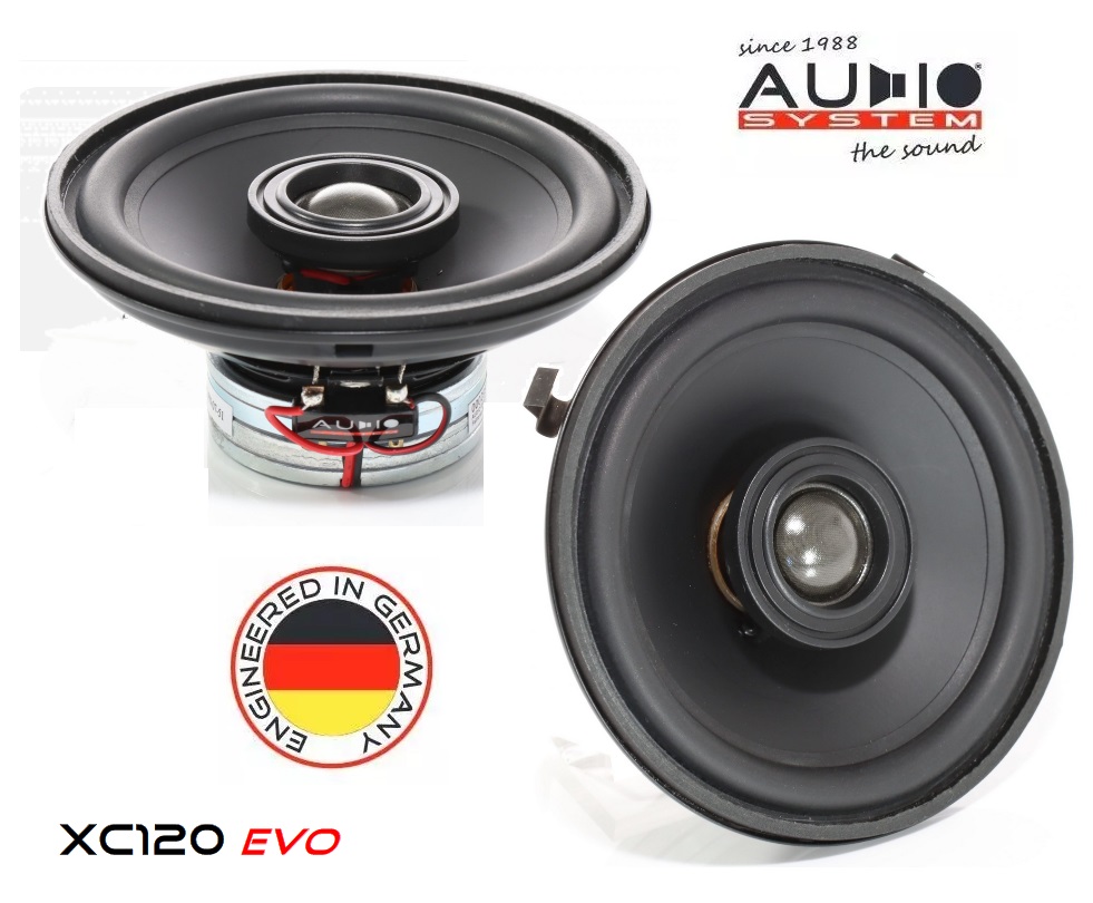 Audio System XC 120 EVO X-SERIES Neodym Coaxial System 12cm, 125 Watt 1 Paar - passend für viele Mercedes Benz E Klasse W124