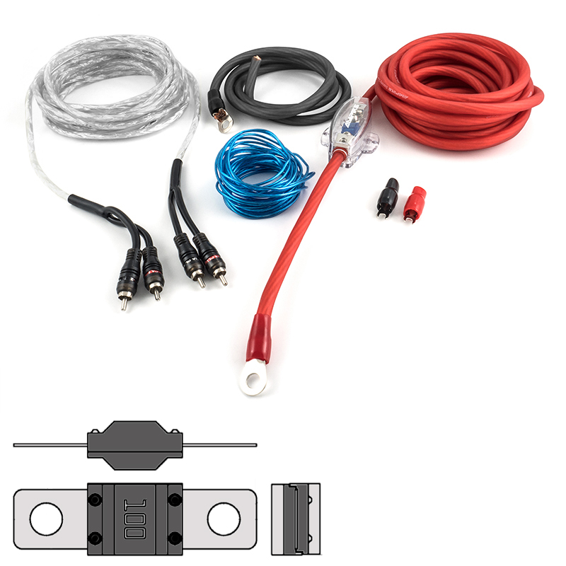 AMPIRE EPK20 Power-Kit 20mm² (Economy) Verstärker-Anschlußkabel-Set