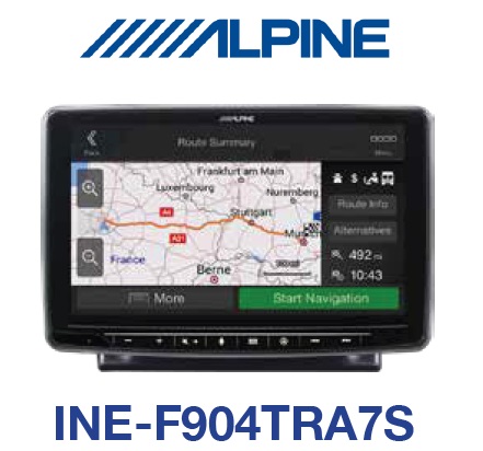 Alpine INE-F904TRA7S Premium Navi Station Autoradio Navigation DAB Radio Apple CarPlay und Android Auto für Ford Transit ab 2018 inklusive Reisemobil-Navigationssoftware