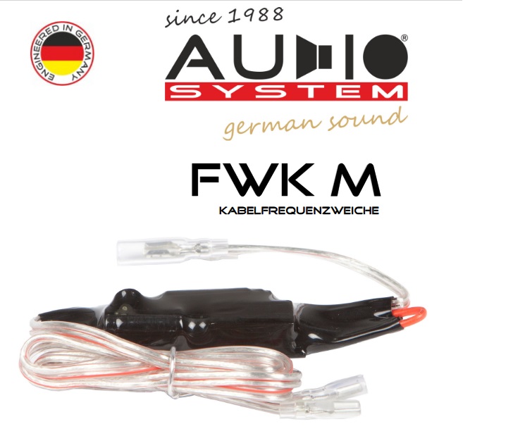Audio System FWK M Frequenzweiche MX-SERIES 12 dB Hochton Kabelweiche - 1 Paar 