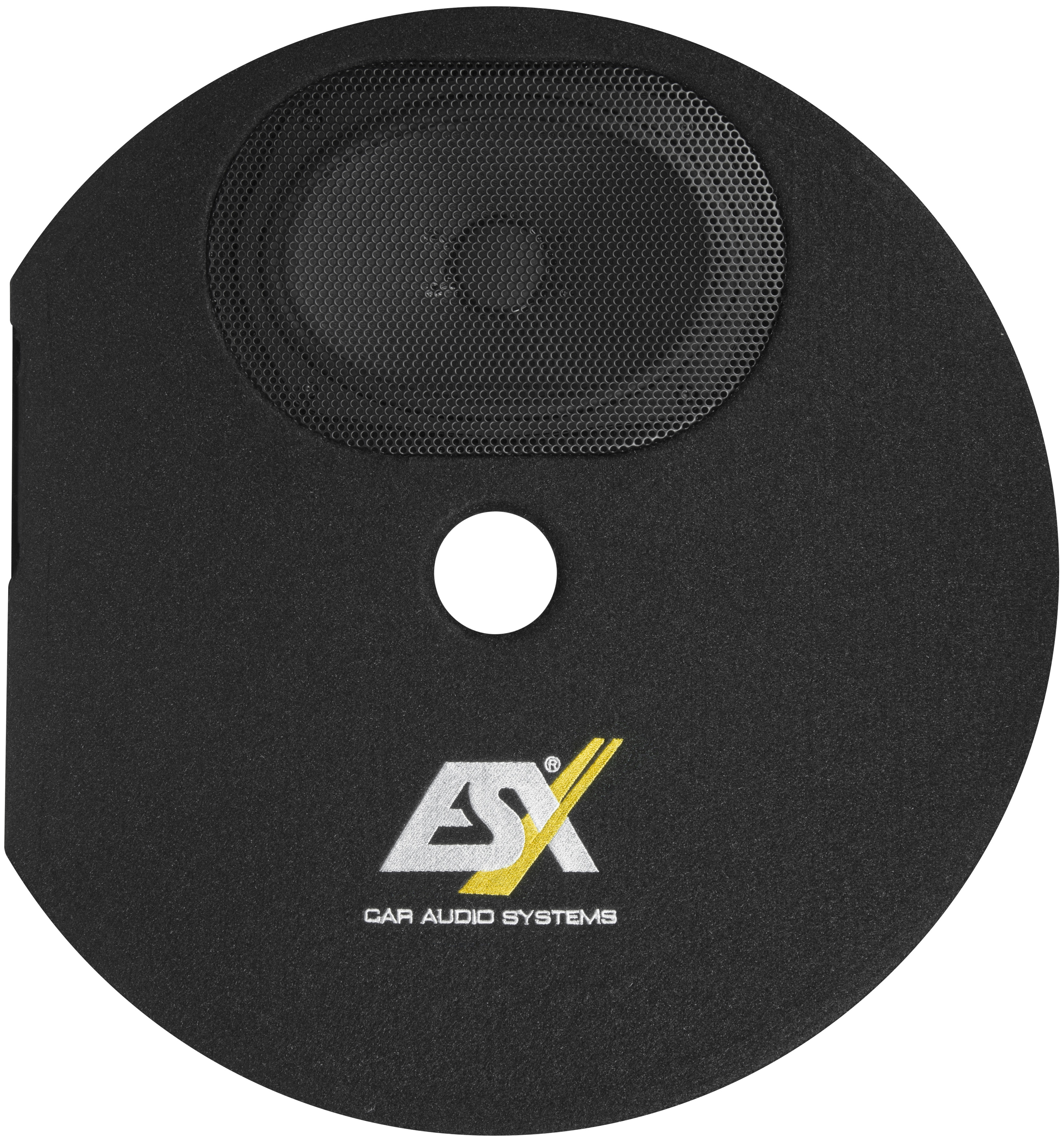 ESX DBX300Q Reserveradmulde Ersatzrad Woofer Subwoofer 400 Watt Single-Bassreflex-System 15 x 23 cm (6 x 9”) Passend für die Reserverad-Mulde