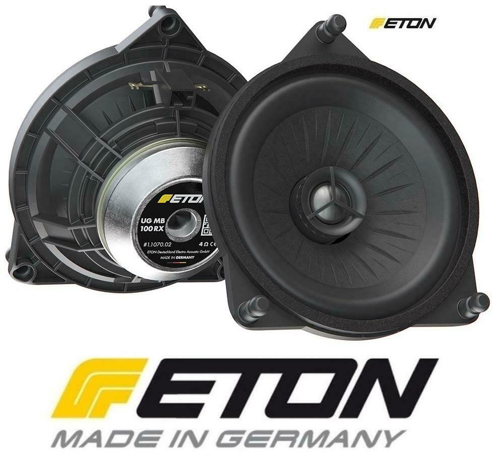 ETON UG MB100RX 10 cm 2-Wege Plug and Play Koax Hecktürensystem Lautsprecher Mercedes Benz C-Klasse, E-Klasse, S-Klasse, GLC-Klasse 
