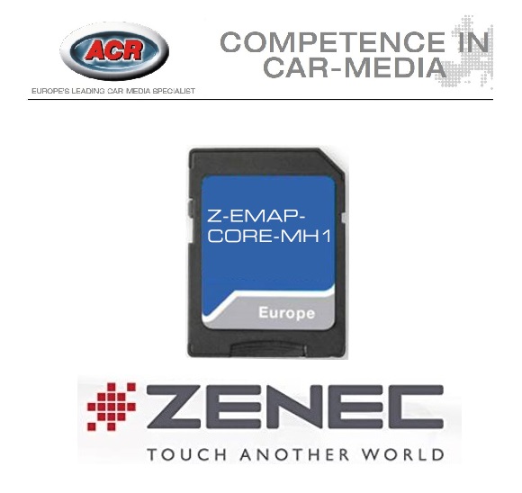 ZENEC EMAP-CORE-MH1 CORE Nav-Paket 16GB microSD für Reisemobile für ZENEC Z-E1010