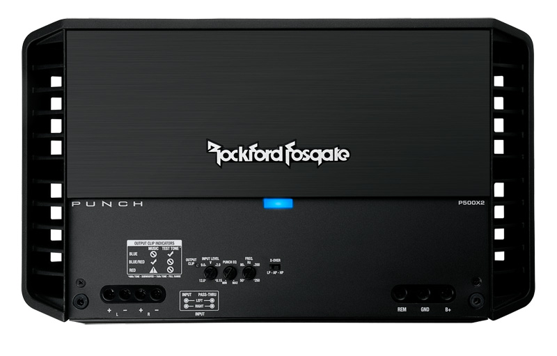 Rockford Fosgate P500X2 PUNCH-Serie 2-Kanal Verstärker 500 Watt RMS