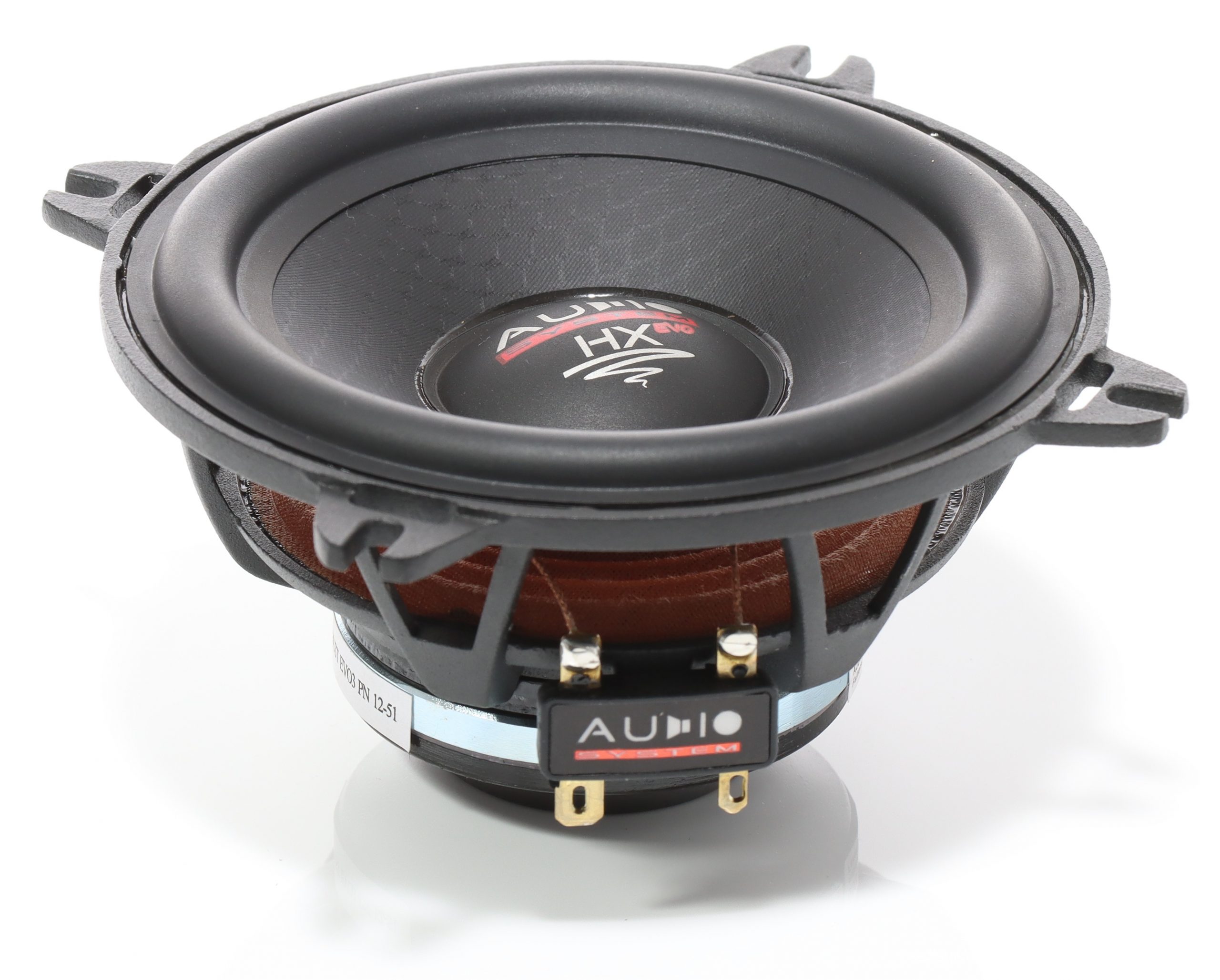 Audio System EX 100 DUST EVO 3 Mitteltöner 10 cm (4") Kickbass Auto Lautsprecher Tieftöner 120 Watt - 1 Paar 