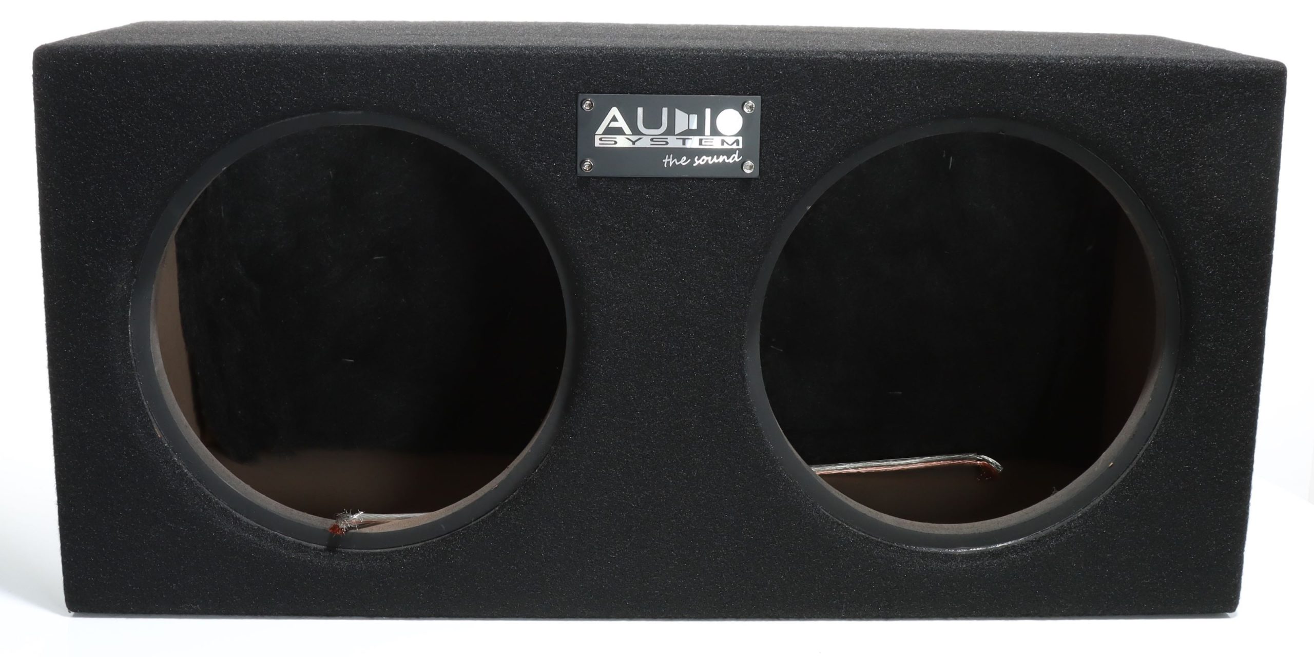 Audio System G 10-2 EVO MDF Subwoofer Doppel Leergehäuse für 2 x 25 cm (10") Bass / Woofer - geschlossenes Gehäuse mit 46 Liter