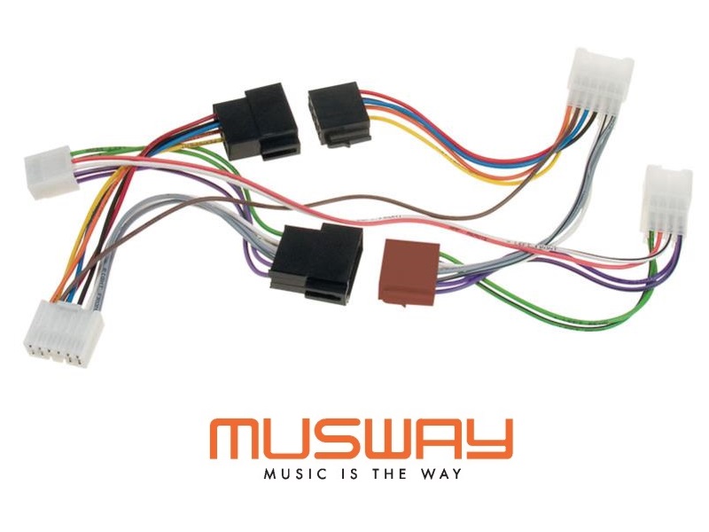 MUSWAY MPK 10 plug&play Anschlußkabel für Toyota, Peugeot und Citroen