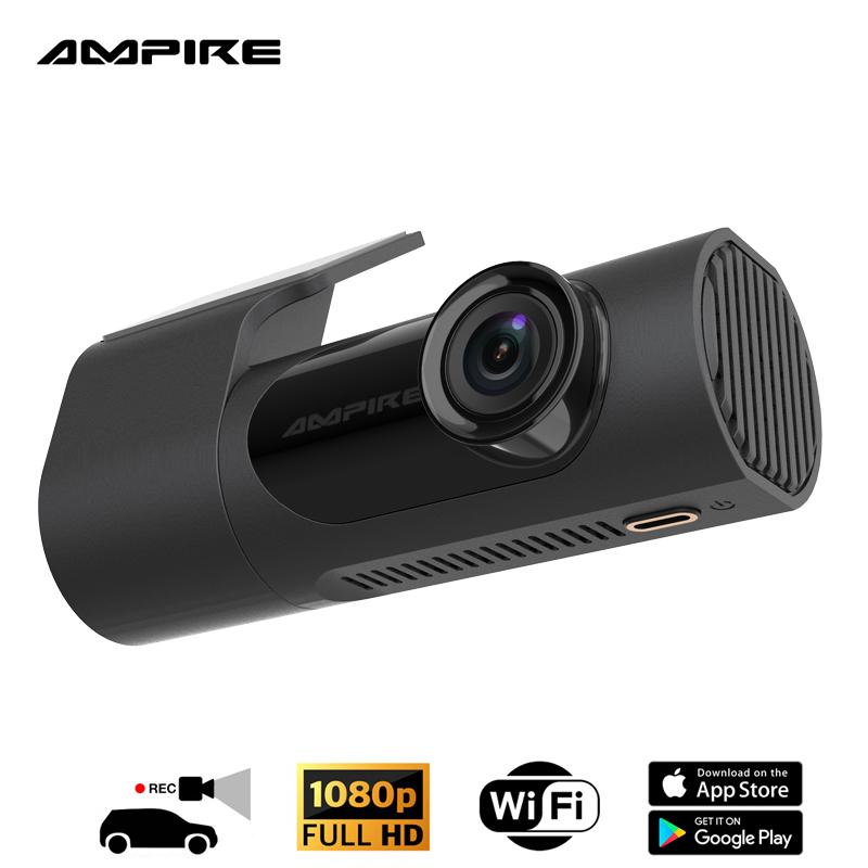 AMPIRE DC1-ECO Dashcam in 1080p (Full-HD) Auflösung, WiFi, Kamera und Mikrofon