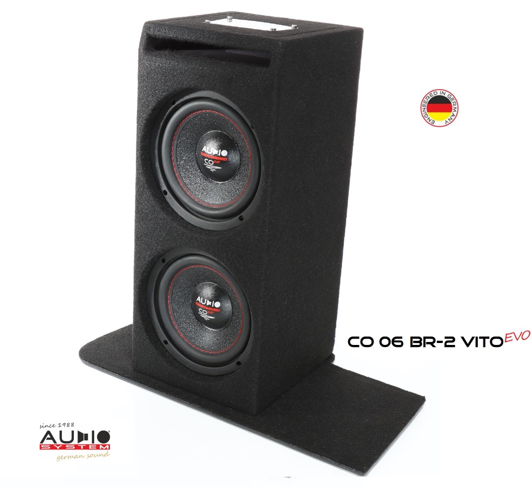 Audio System BR-2 CO 06 VITO EVO Bassreflexgehäuse Subwoofer kompatibel mit Mercedes Vito 447