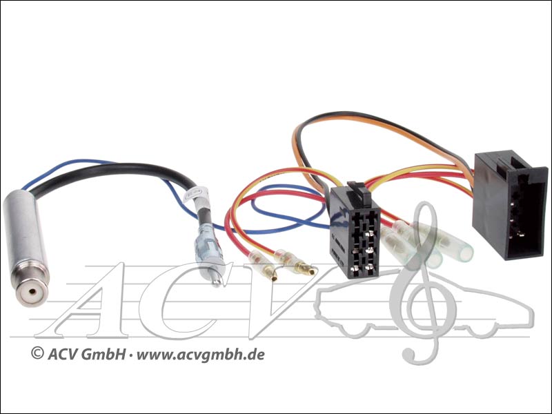 ACV 1321-46 Audi / Seat / Skoda / VW DIN antenna adapter 