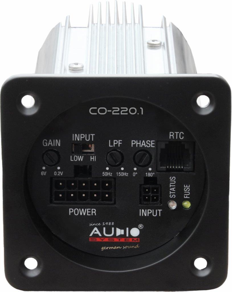 Audio System R 08 FLAT DBR ACTIVE EVO RADION-SERIES aktiver Subwoofer Bassreflexgehäuse R 08 FLAT EVO + CO-220.1   