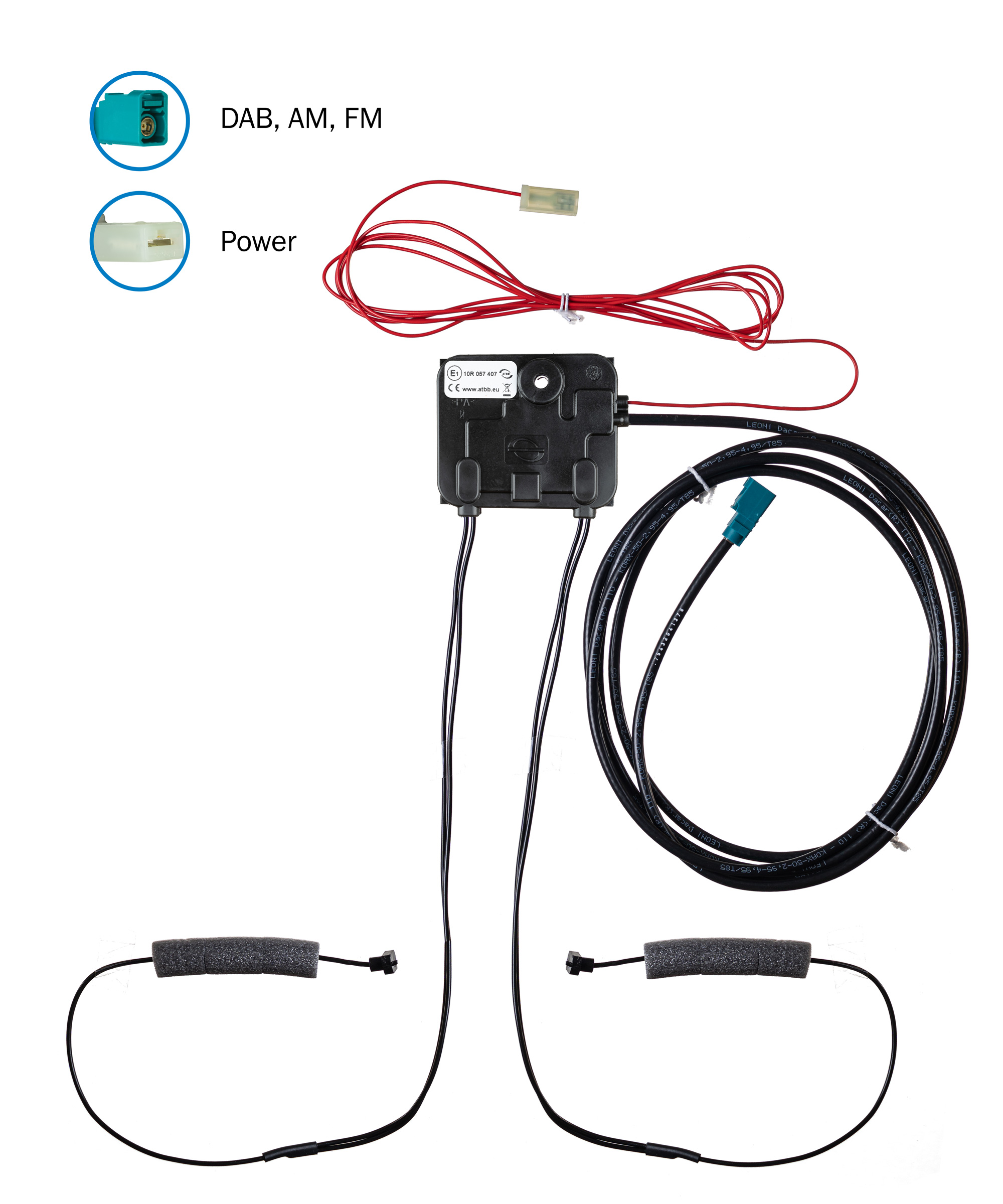 dab fm am voiture numérique radio antenne antenne splitter adaptateur pour  vw bmw audi