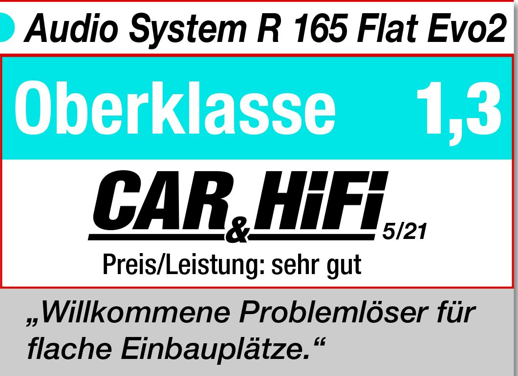 Audio System R 165 FLAT EVO 2 165 mm 2-Wege FLAT LINE Compo System Lautsprecher