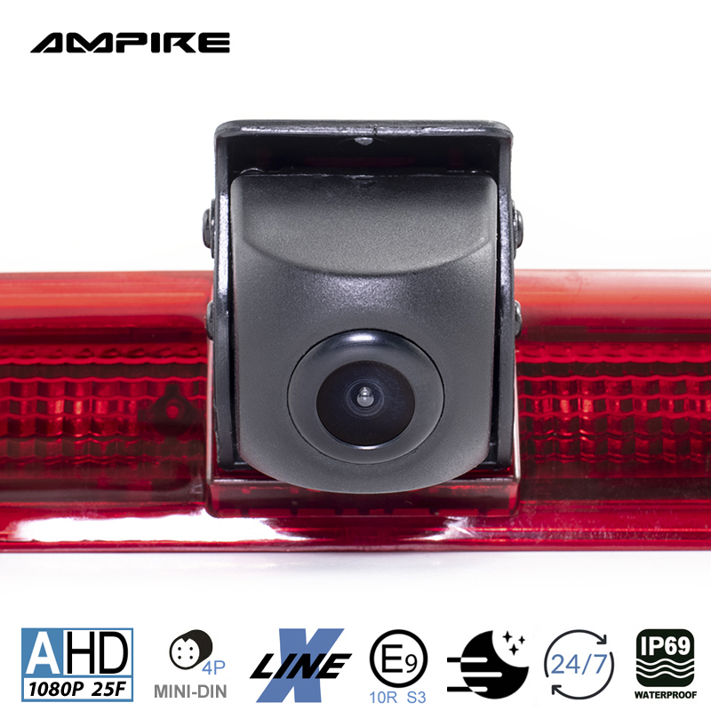 AMPIRE KVA-T5-H Kamera Rückfahrkamera Einparkkamera (AHD), für Volkswagen VW T5 Transporter, Caravelle, Multivan, California, Trans Van mit Heckklappe (kein Hochdach)   